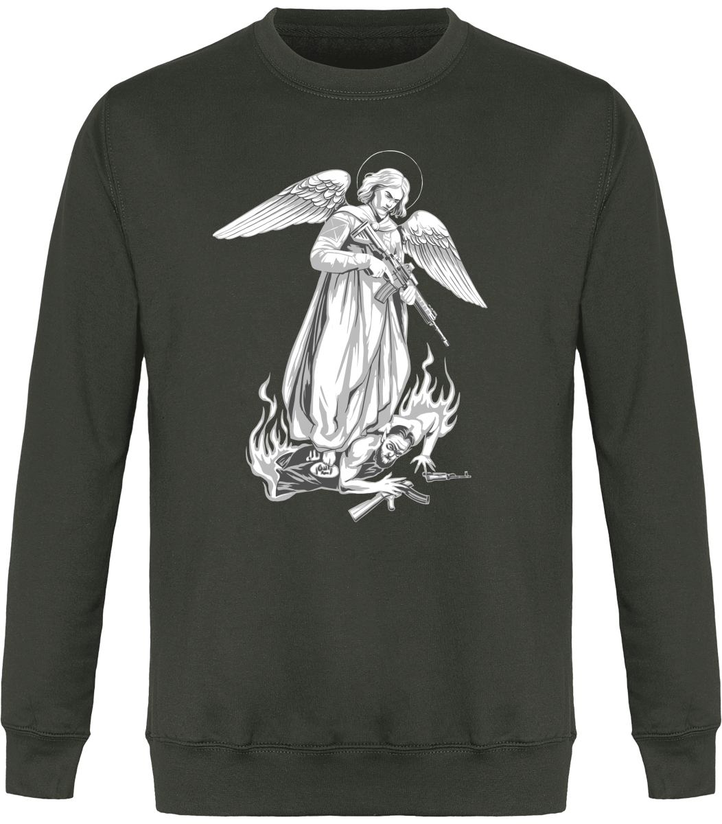 Pull Col Rond Unisexe - Archange Saint Michel
