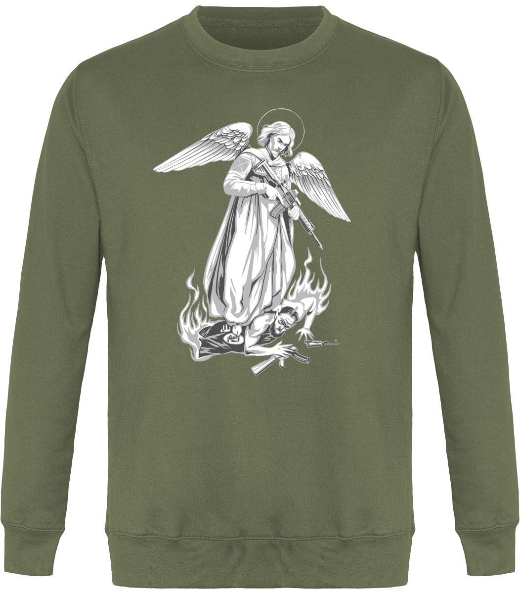Pull Col Rond Unisexe - Archange Saint Michel