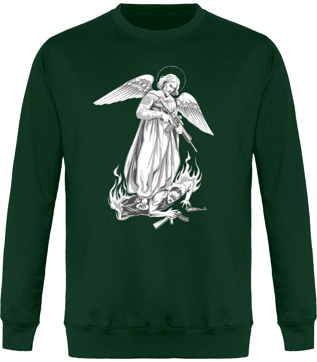 Pull Col Rond Unisexe - Archange Saint Michel