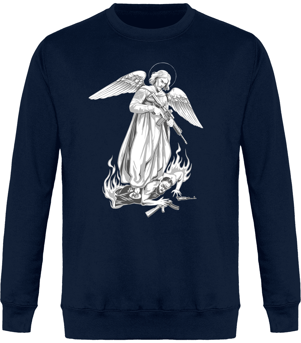 Pull Col Rond Unisexe - Archange Saint Michel