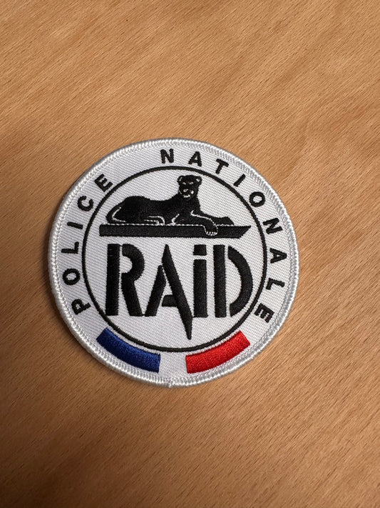 Official Blue, White, and Red RAID Patch (Embroidered)