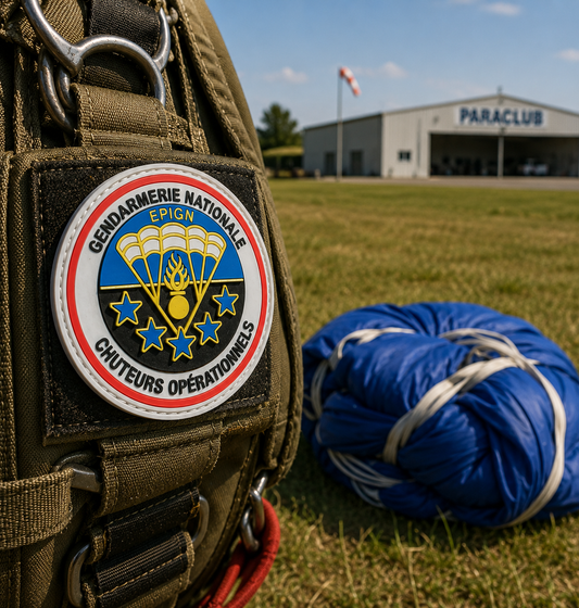Patch PVC _CHUTOPS_Escadron Parachutiste d'Intervention Gendarmerie Nationale