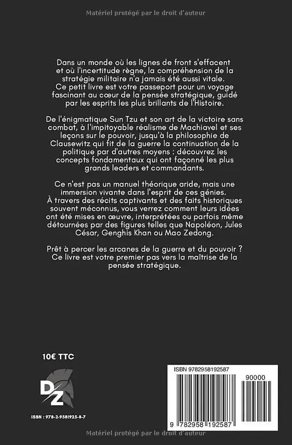 Livre "Stratégie militaire" de Fred Marie (éditions DÉFENSE ZONE)