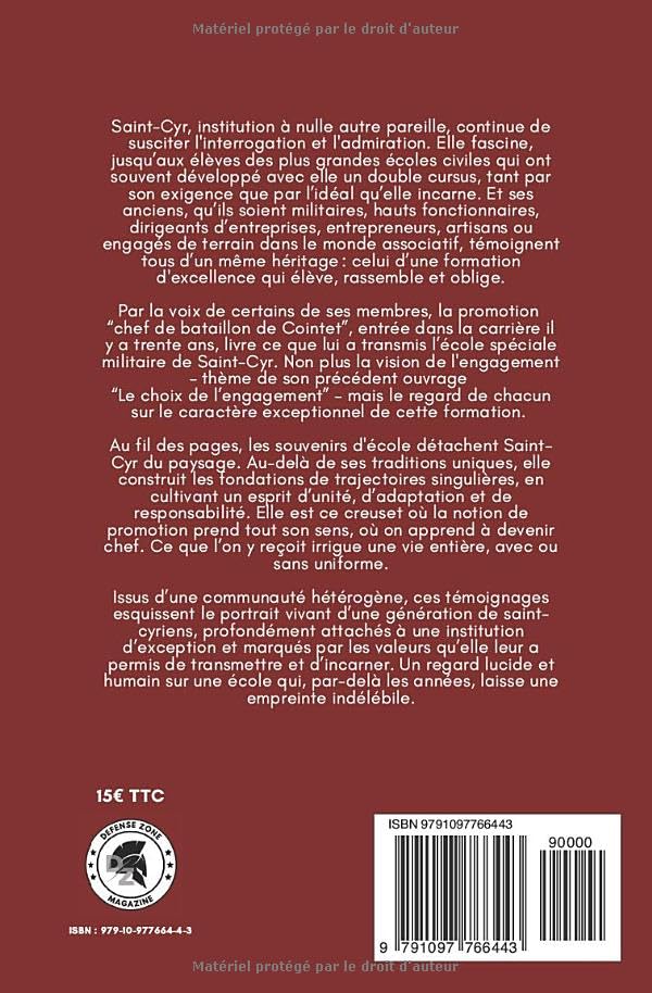 Livre "Il ne faut pas être sorti de Saint-Cyr" de Fred Marie (éditions DÉFENSE ZONE)