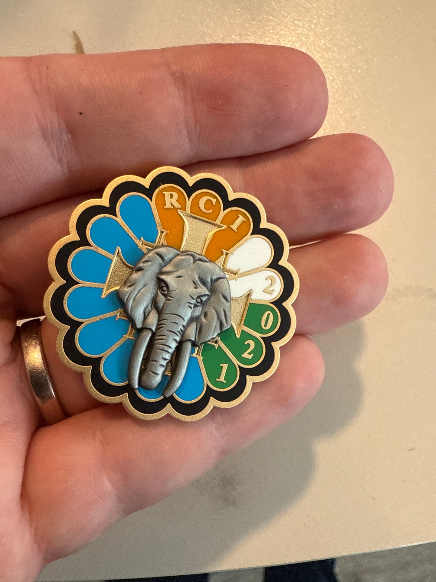Insigne numerotée - 1er RHP - RCI 2021