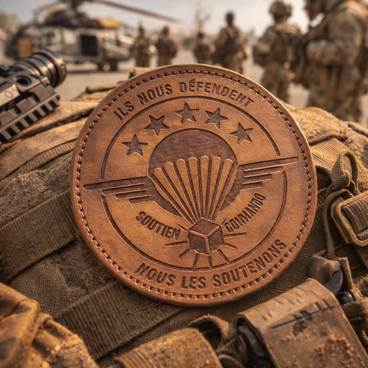 NOUVEAU ! Patch CUIR Soutien Commando