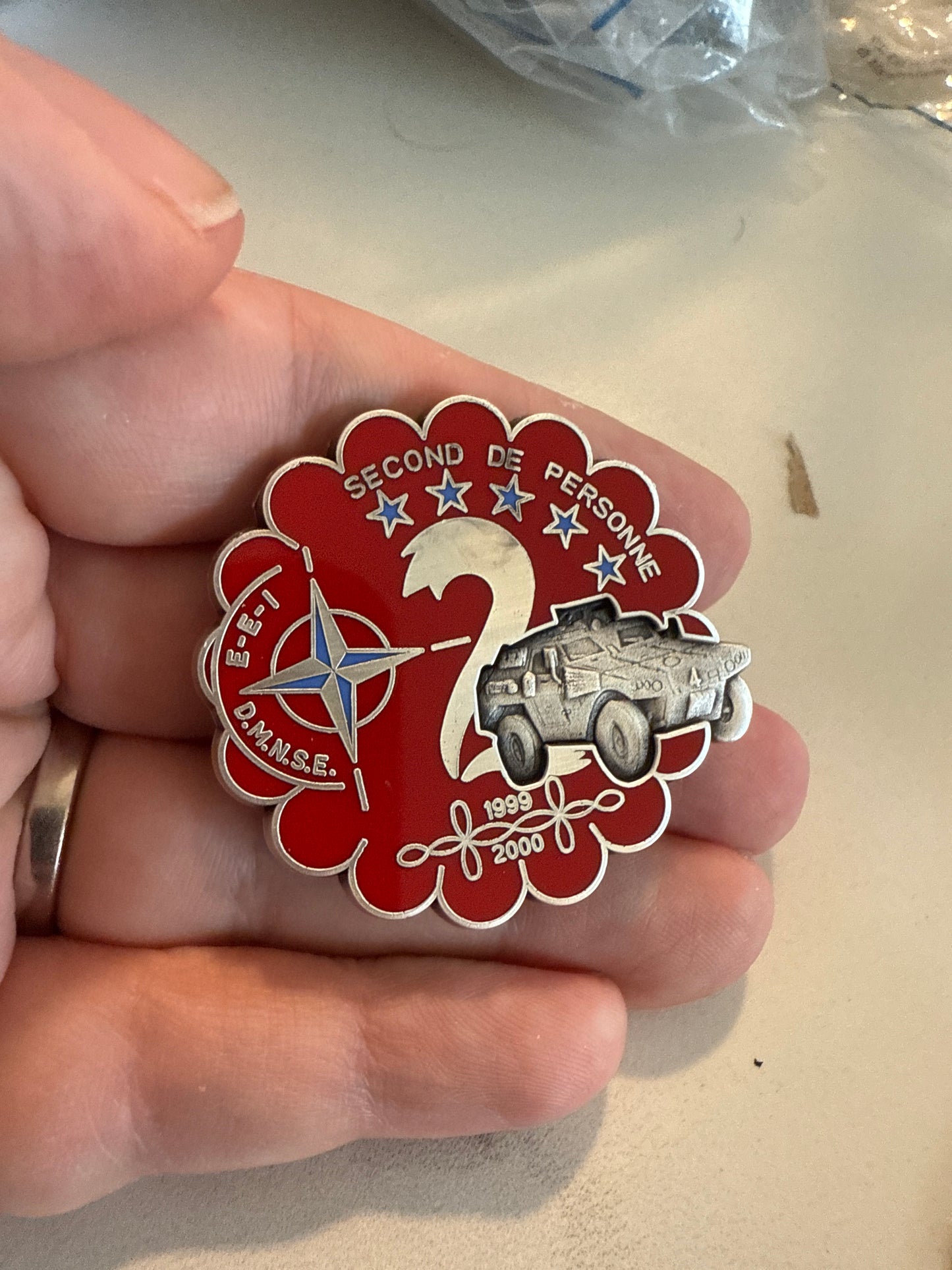 Insigne 1er RHP - 2ème escadron - Kosovo 1999-2000