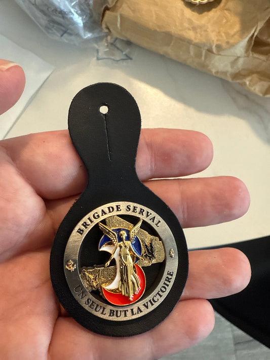 Insigne numerotée cuir 1er RHP - Brigade Serval 2013