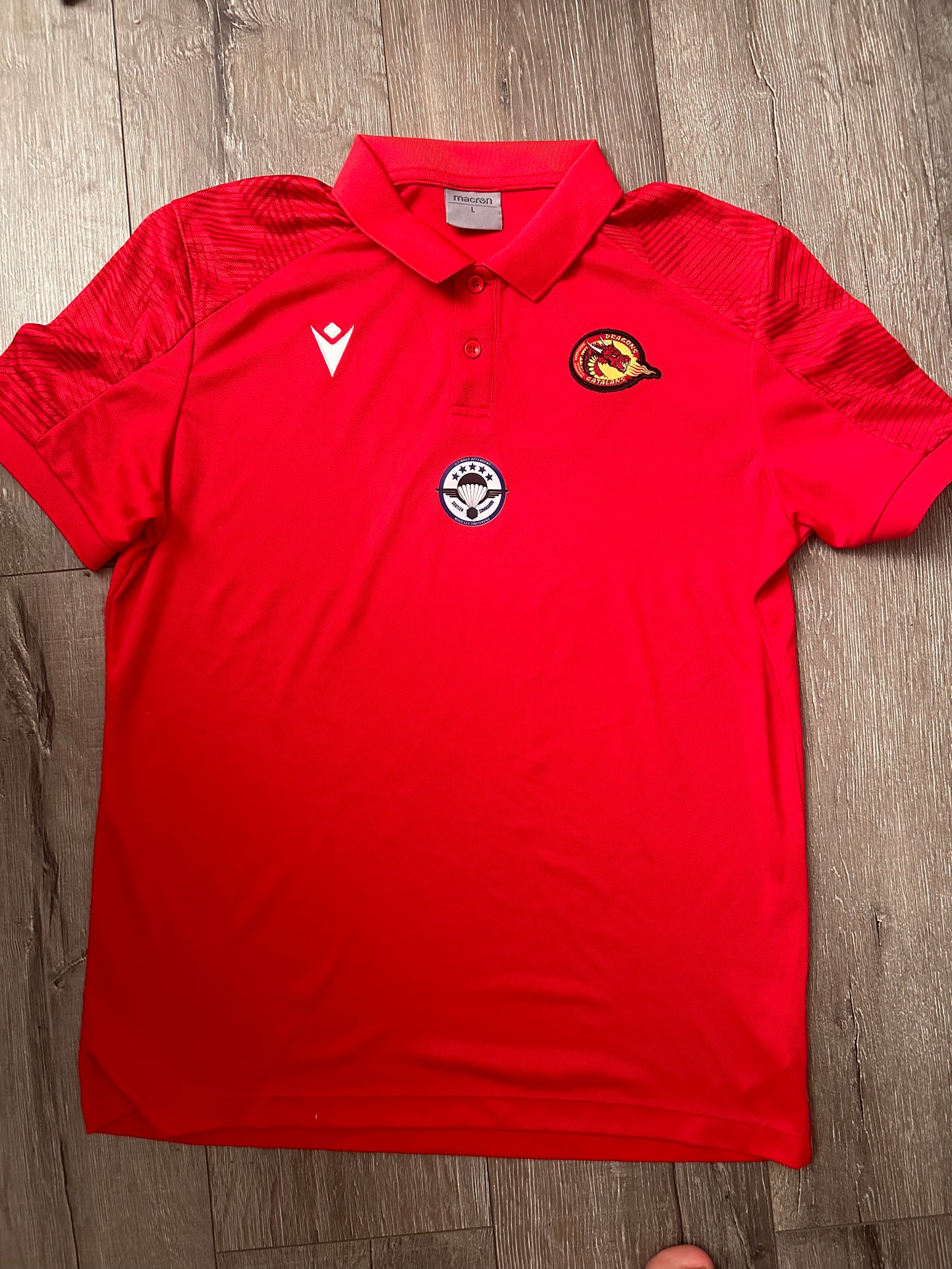 Maillot Rugby rouge Dragons catalans (édition limitée Soutien Commando)