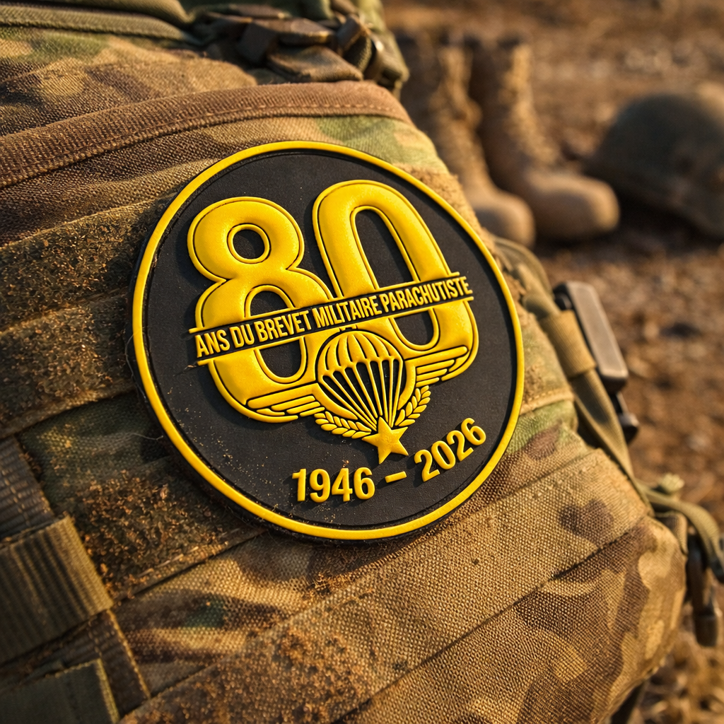 Patch PVC 80 ans du Brevet Militaire Parachutiste