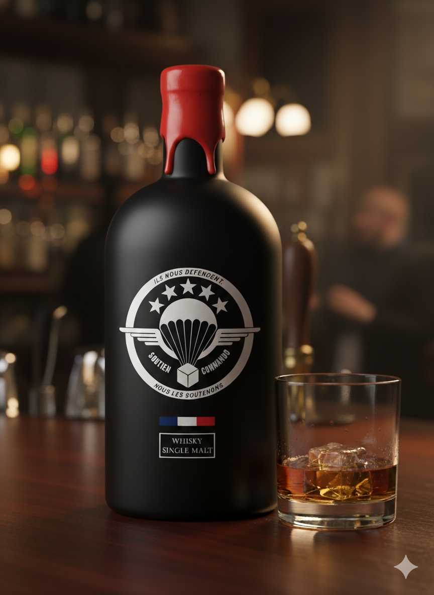 Bouteille Whisky Français (70cl) - Cuvée Soutien Commando