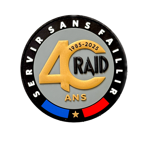PACK 2 Patch officiel RAID Les 40 ans (PVC et tissu)