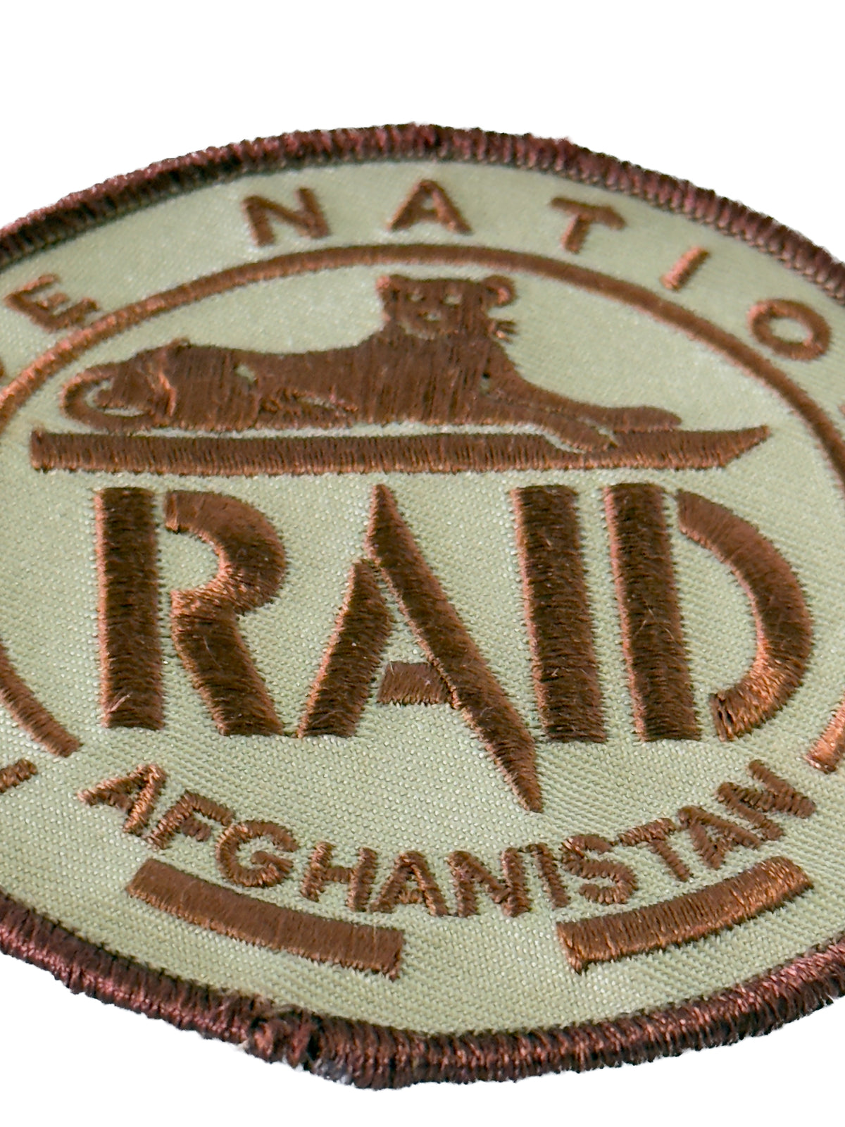 PACK 2 Official RAID patches (green PVC OMEGA & embroidered AFGHANISTAN)