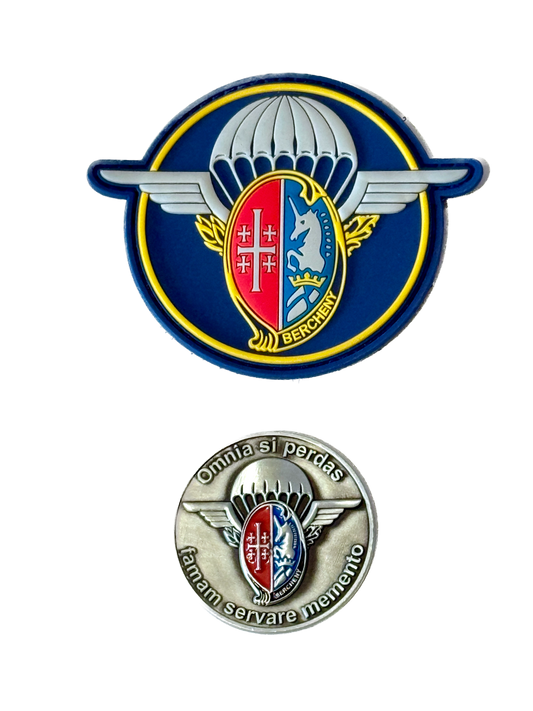 PACK: Coin + Patch 1er RHP (PVC) (au profit du projet de la statue de Saint-Michel)