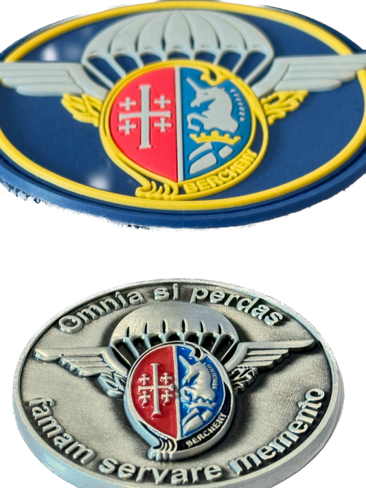 PACK: Coin + Patch 1er RHP (PVC) (au profit du projet de la statue de Saint-Michel)