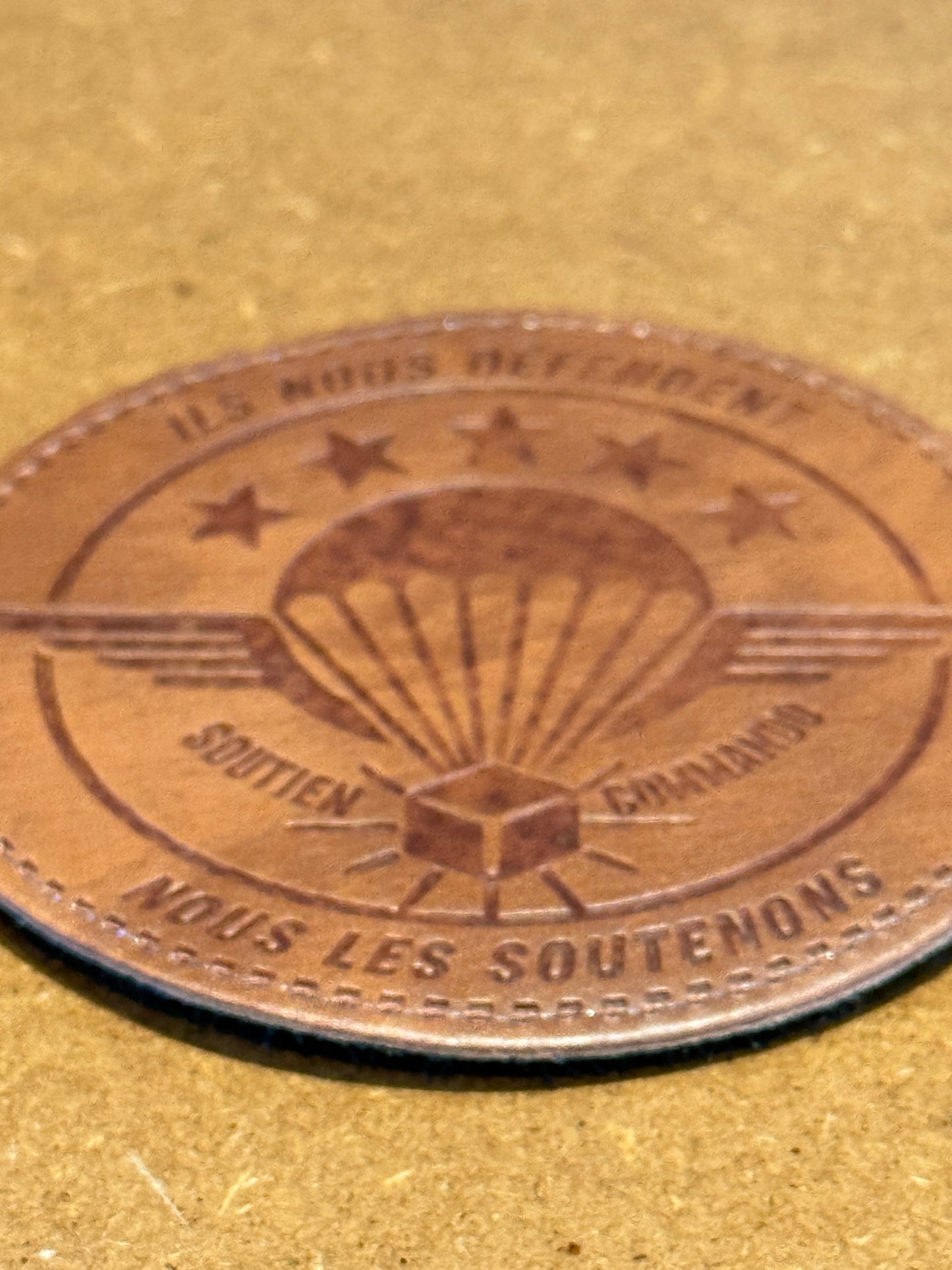 NOUVEAU ! Patch CUIR Soutien Commando