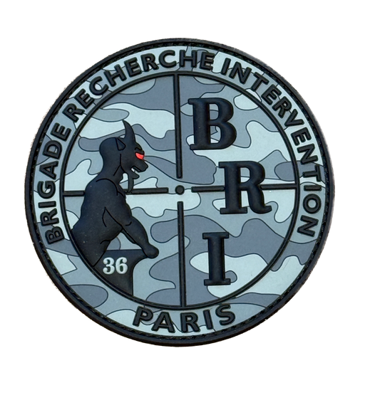 Patch officiel BRI Camo Gris (PVC)