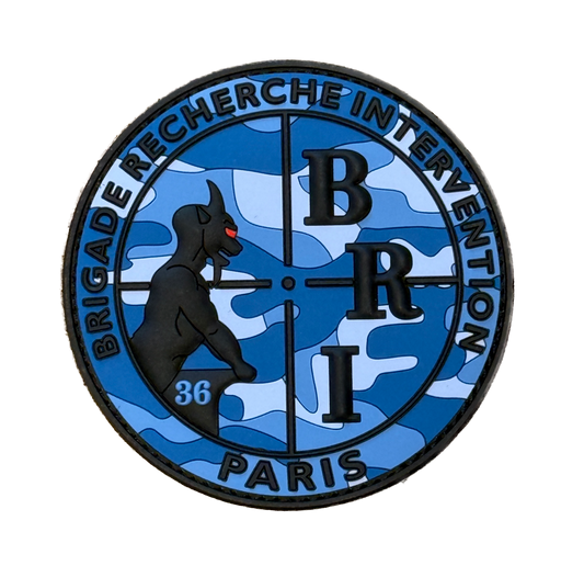 Patch officiel BRI Camo bleu (PVC)