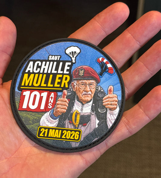 Patch "saut d'Achille Muller 101 ans" série limitée.