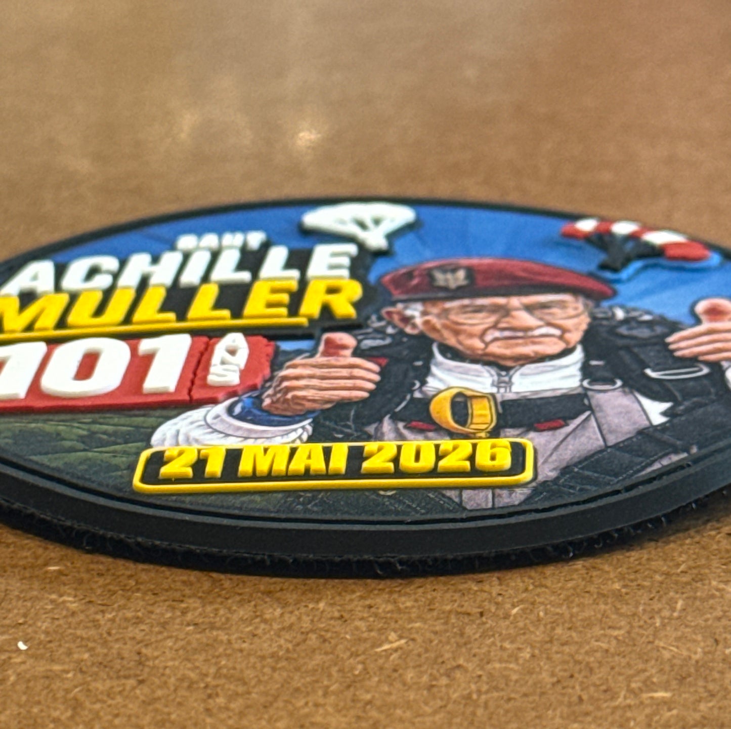 Patch "saut d'Achille Muller 101 ans" série limitée.