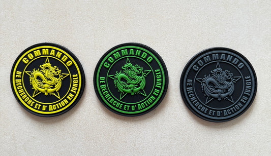PACK 3 Patchs officiels CRAJ JAUNE VERT et GRIS (PVC)