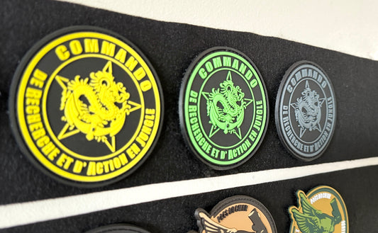 PACK 3 Patchs officiels CRAJ JAUNE VERT et GRIS (PVC)