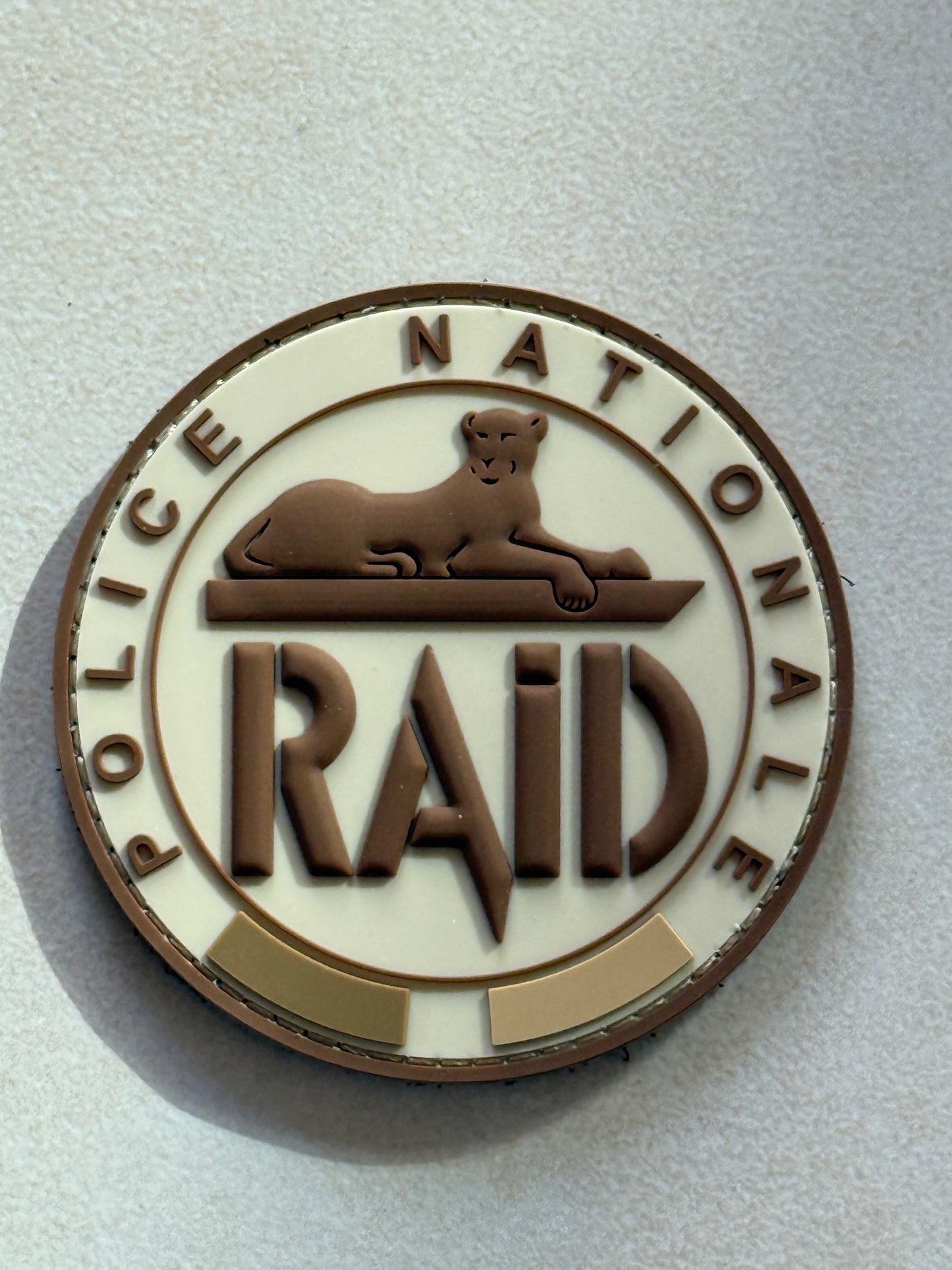 Patch officiel RAID Sable (PVC)