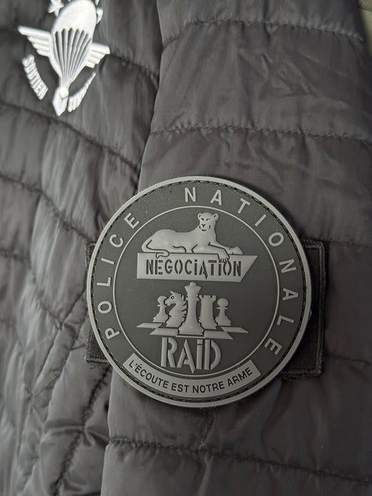 Patch officiel RAID Négociation noir (PVC)