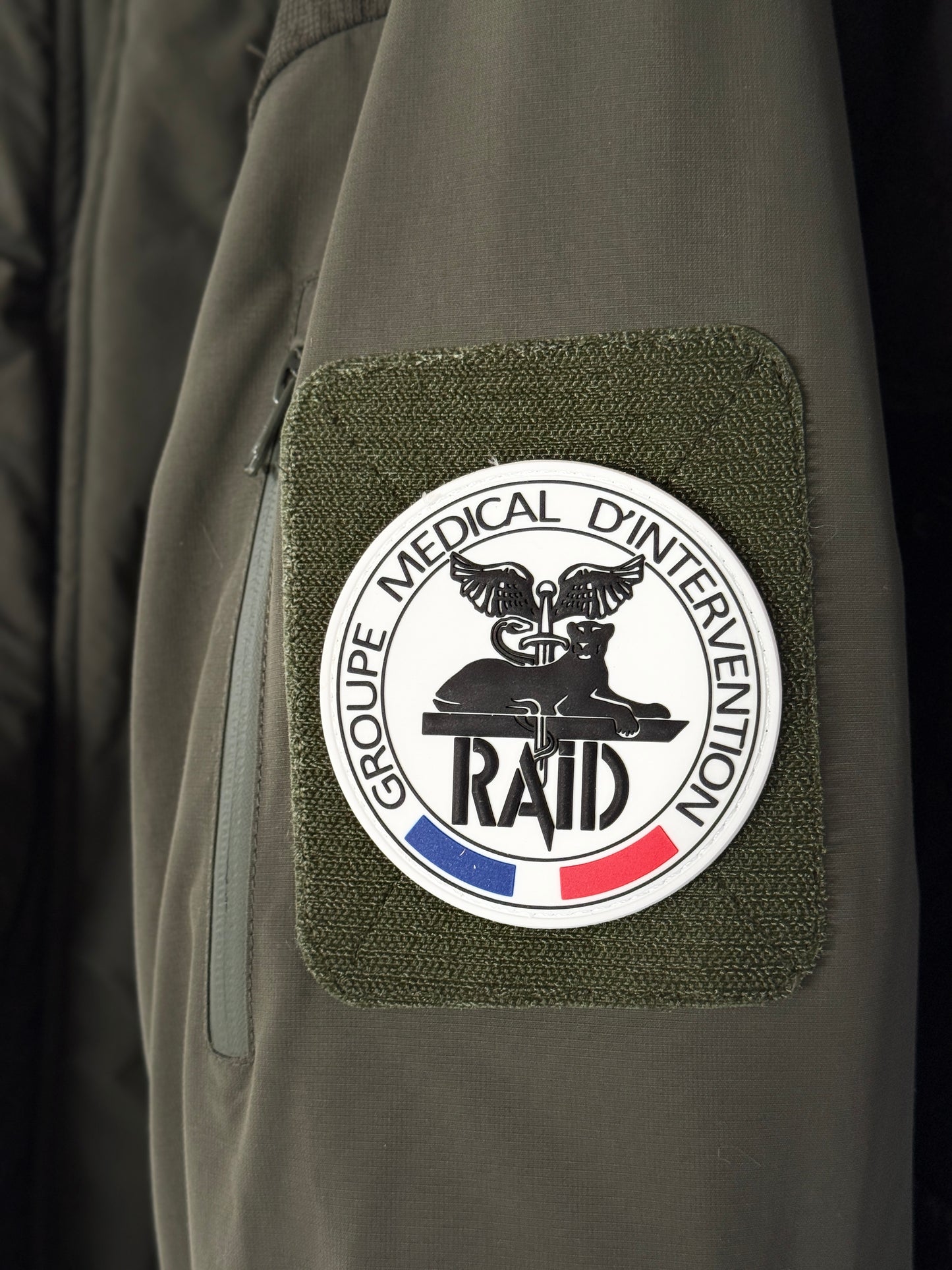 Patch RAID officiel Groupe Medical Intervention BLANC (PVC)
