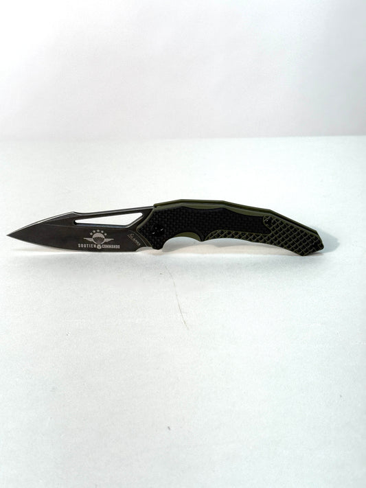 COUTEAU JAGUAR gravé Soutien Commando