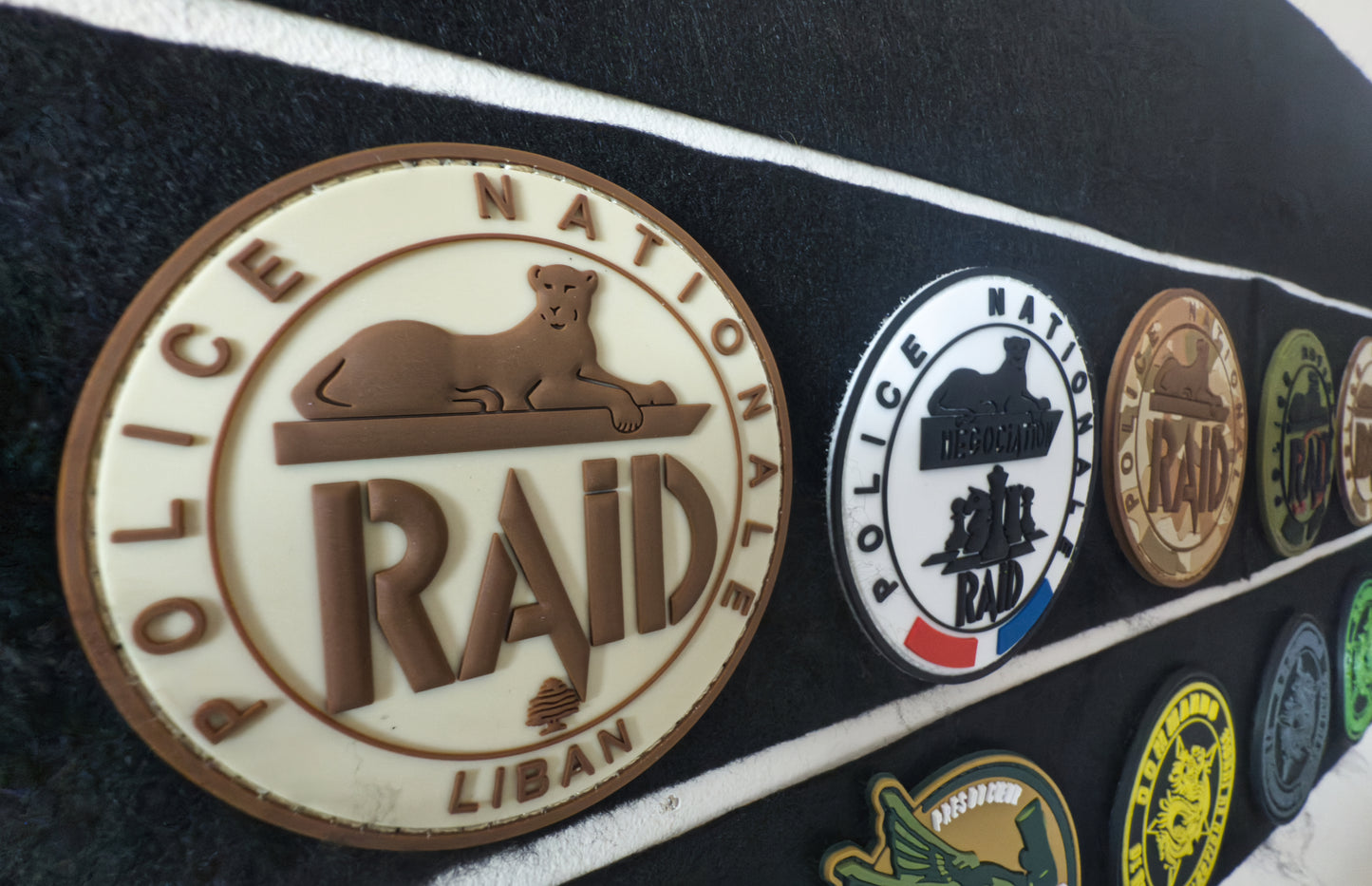Patch officiel RAID sable LIBAN (PVC)