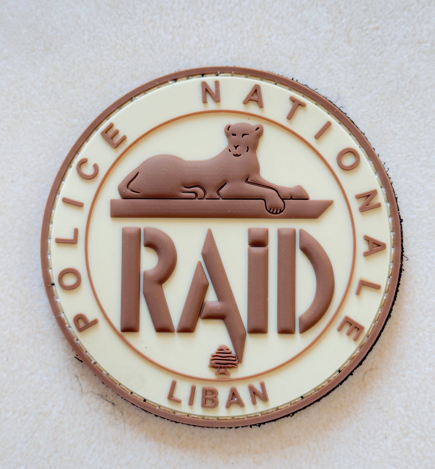Patch officiel RAID sable LIBAN (PVC)