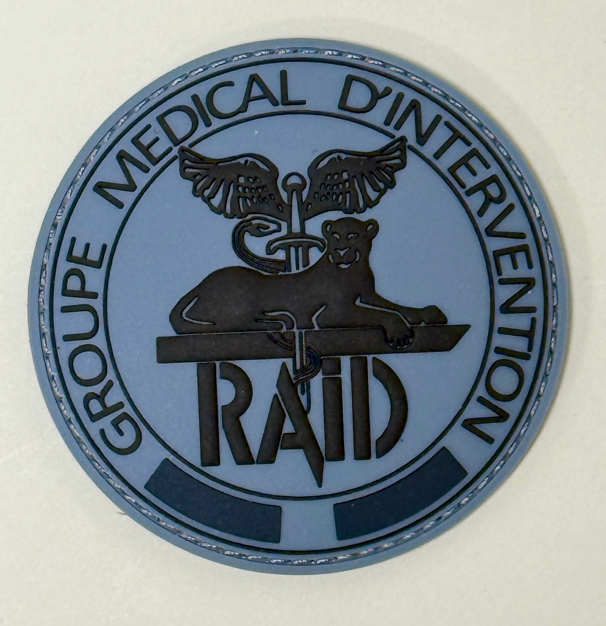 Patch RAID officiel Groupe Medical Intervention gris (PVC)