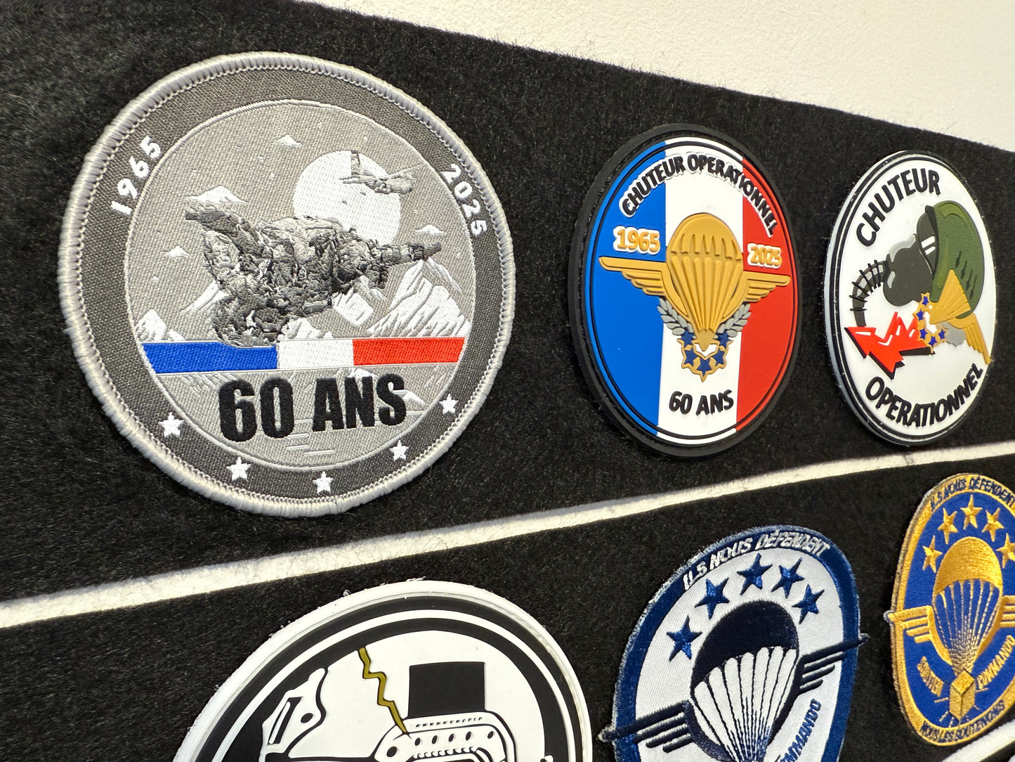 NOUVEAU- Patch commémoratif 60 ans du brevet Chuteur Opérationnel (Brodé)