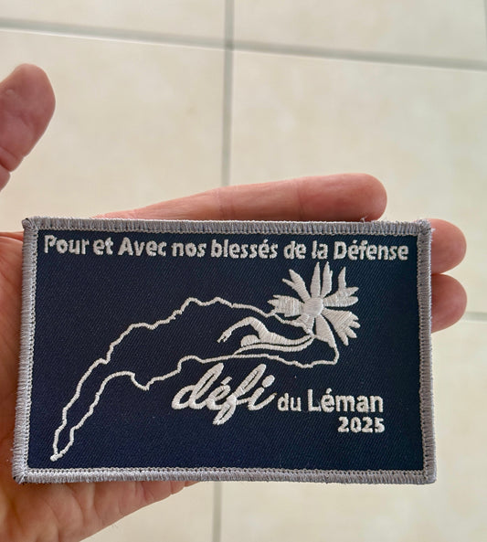 Patch "Défi du léman 2025" Pour et avec nos blessés de la Défense