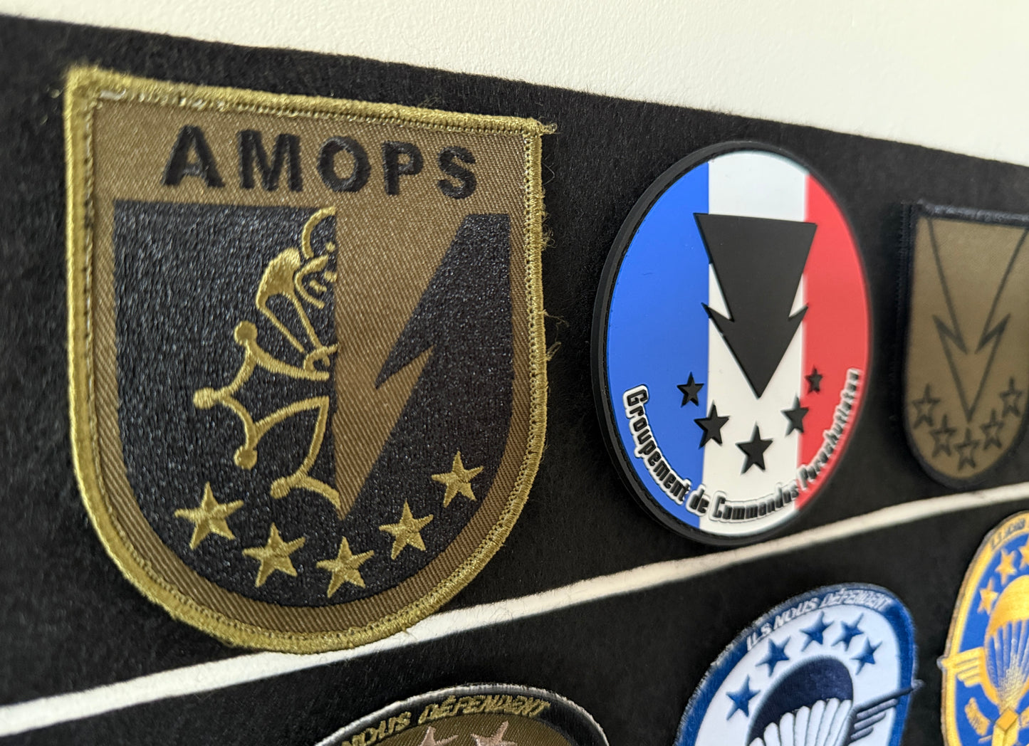 Patch officiel AMOPS GCP Kaki (Brodé)
