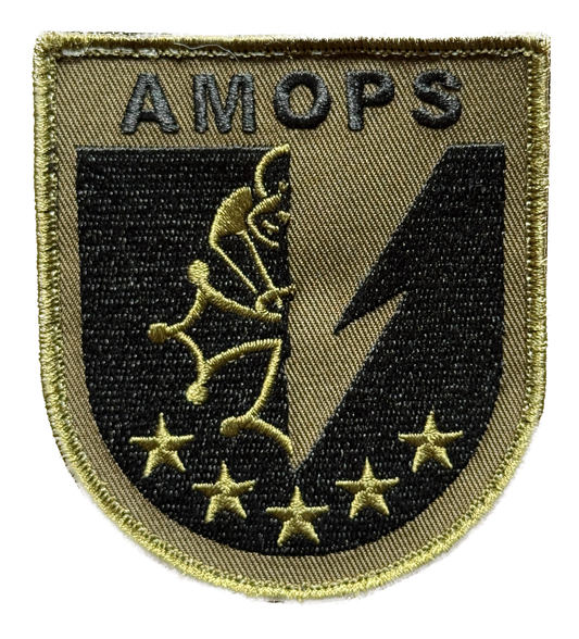 Patch officiel AMOPS GCP Kaki (Brodé)