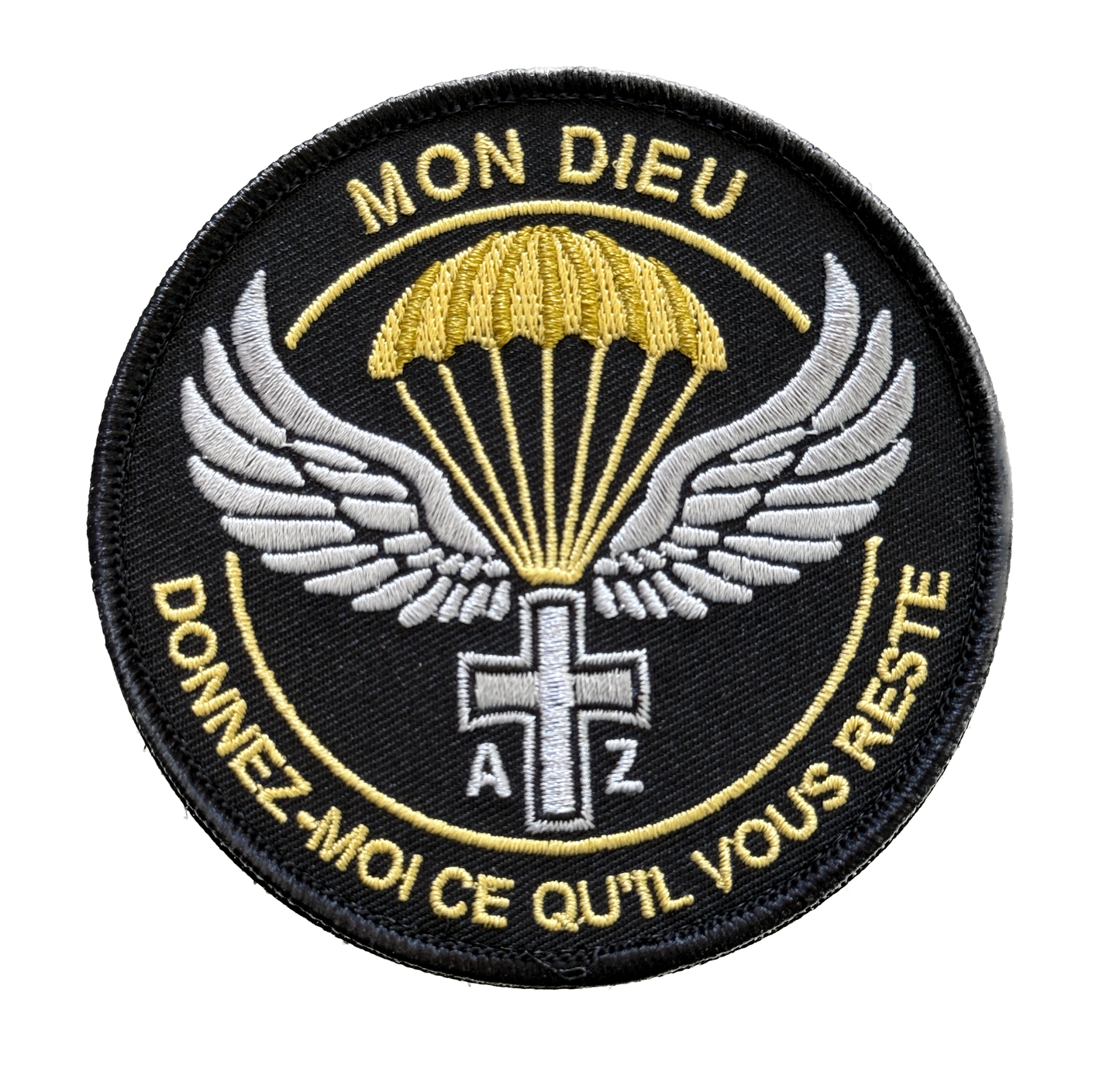 Patch André Zirnheld brodé Noir/Jaune