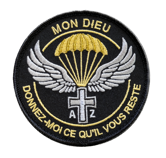 Patch André Zirnheld brodé Noir/Jaune