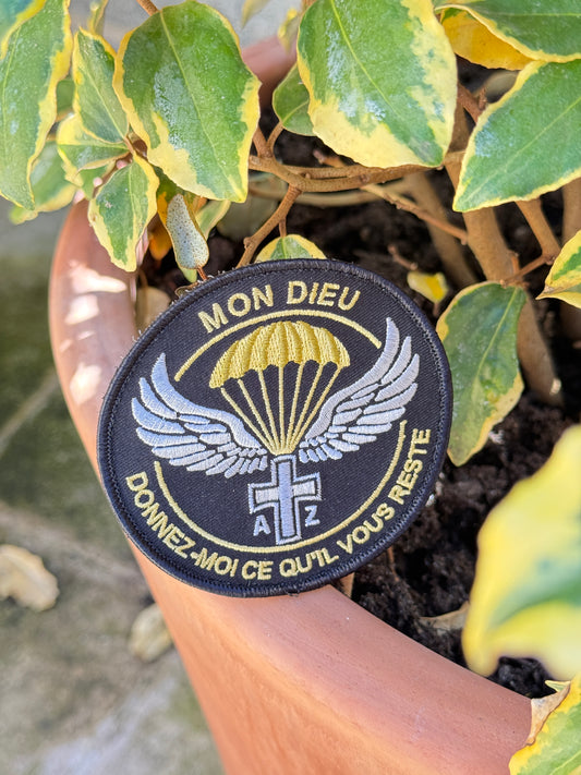 Patch André Zirnheld brodé Noir/Jaune