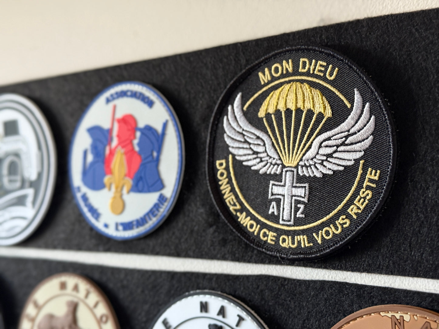 Patch André Zirnheld brodé Noir/Jaune