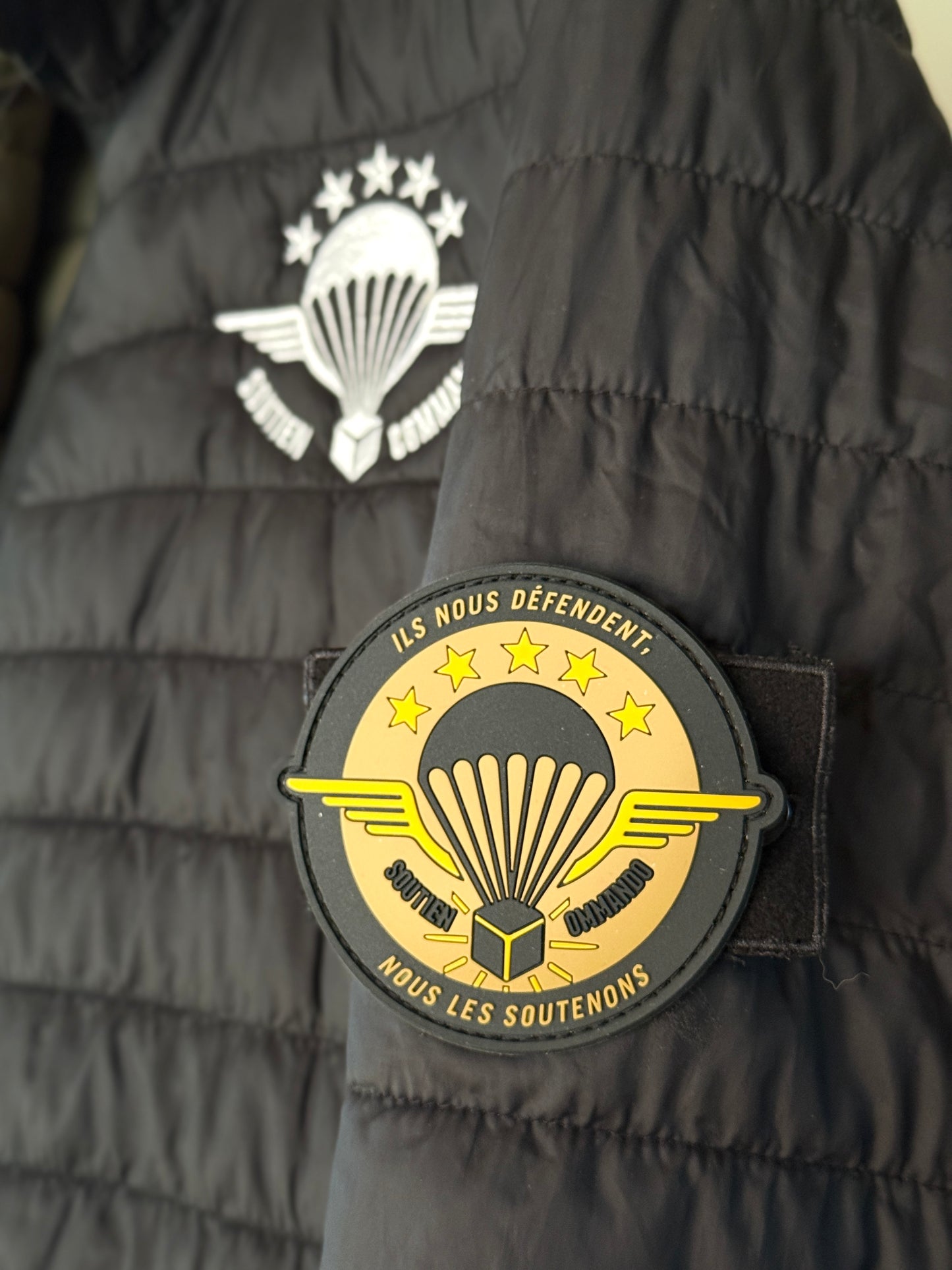 NOUVEAU Patch PVC Soutien commando (sable)