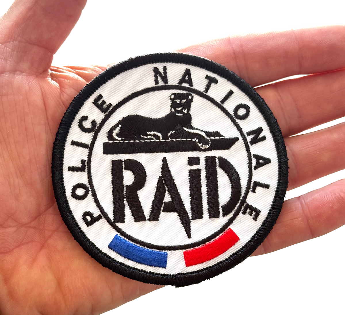 Official White RAID Patch (Embroidered)