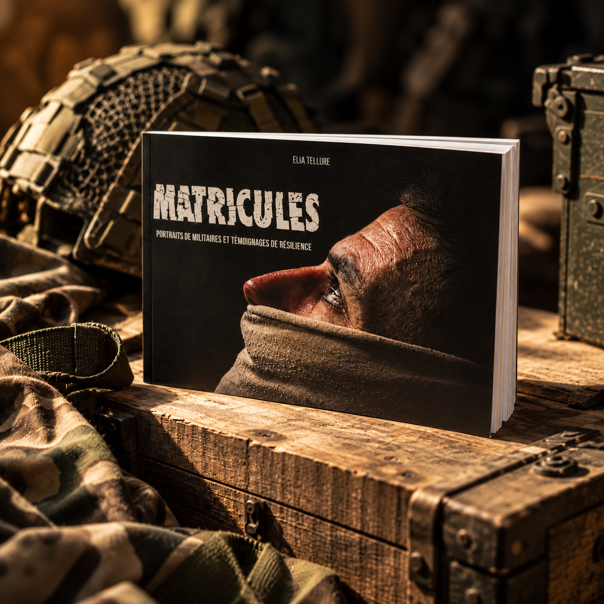 Livre "Matricules" - Portraits de militaires et témoignages de résilience, d'Elia Tellure