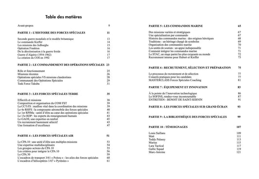 Livre "Les forces spéciales" de Fred Marie (éditions DÉFENSE ZONE)