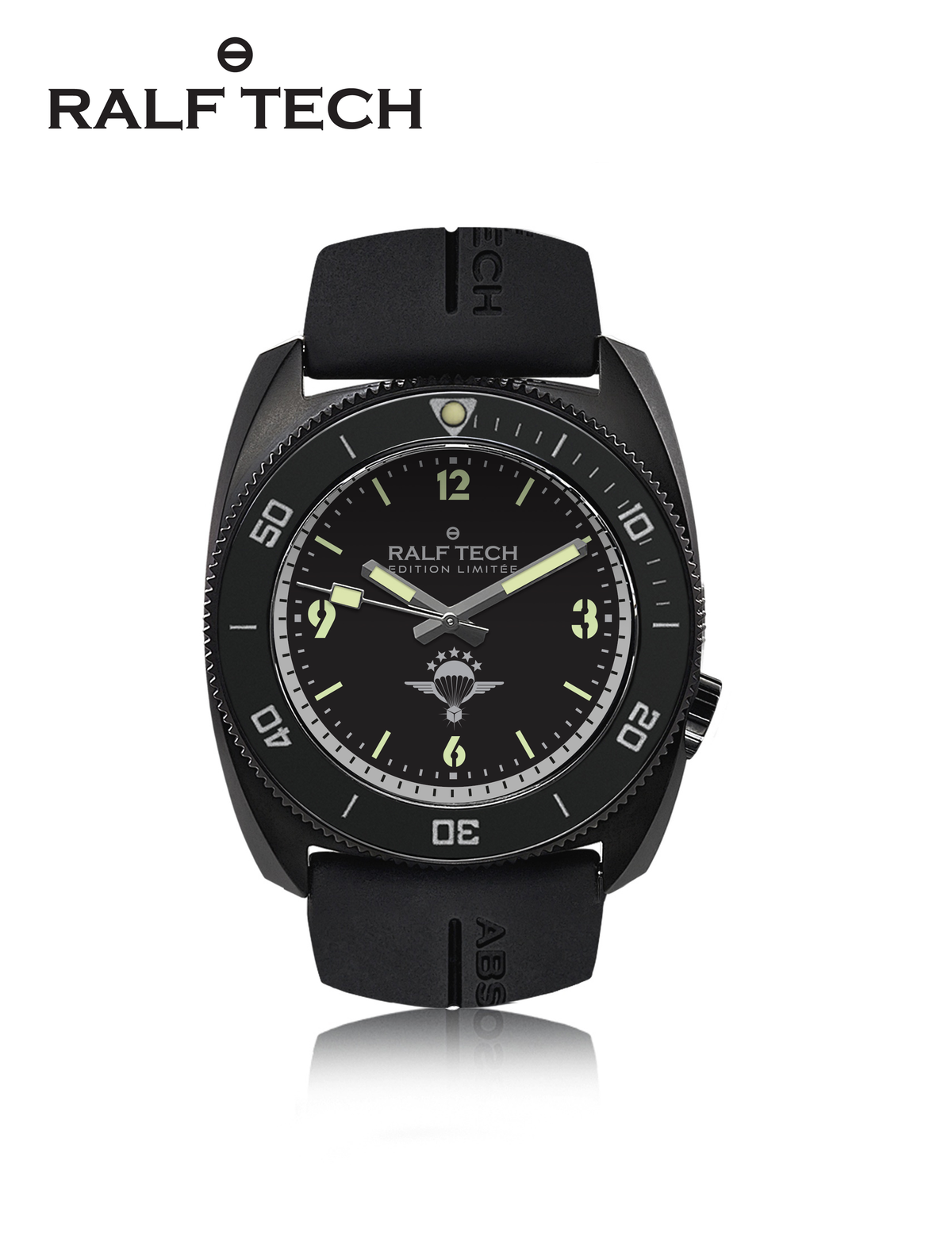 RALF TECH WRV ELECTRIC BLACK "OPERATOR" WATCH - Limited edition of 50 pieces