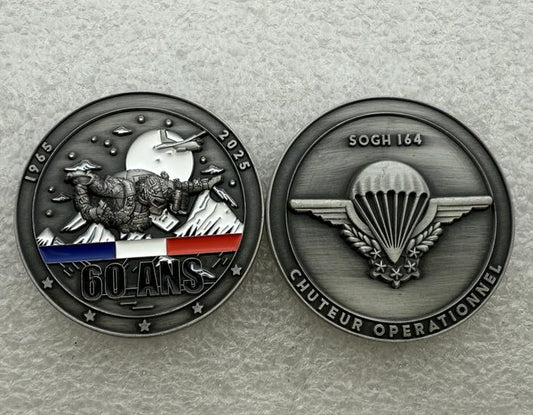 Coin Commémoratif 60 ans du brevet des Chuteurs Opérationnels