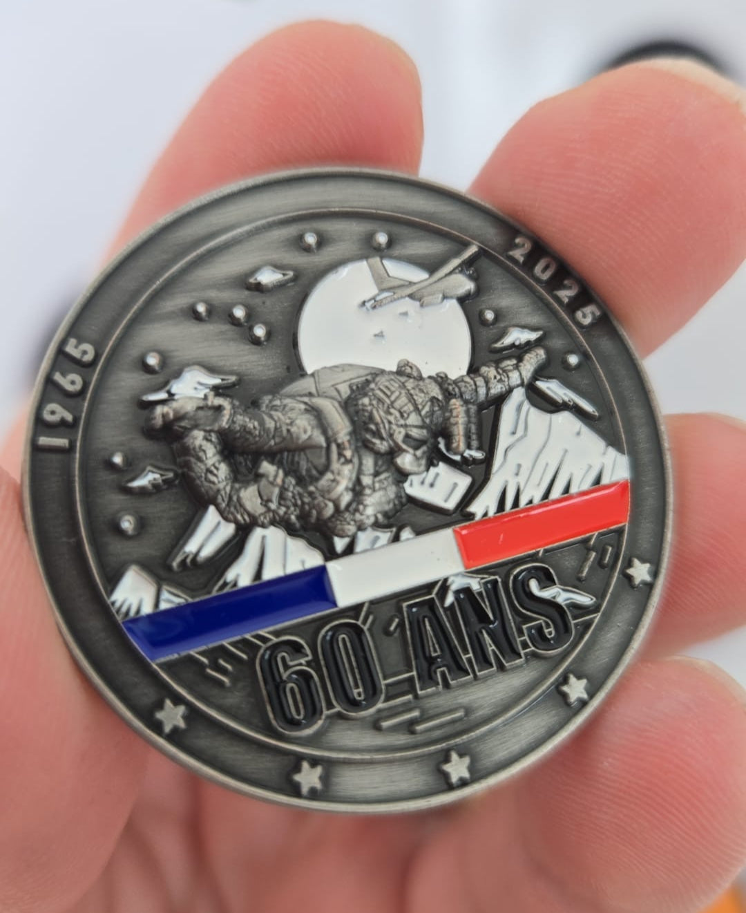 Coin Commémoratif 60 ans du brevet des Chuteurs Opérationnels
