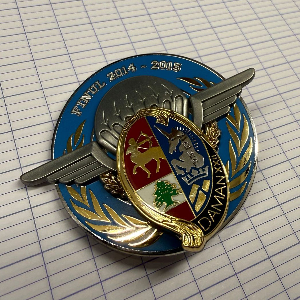Insigne numérotée 1er RHP - FINUL 2014-2015 - DAMAN XXII