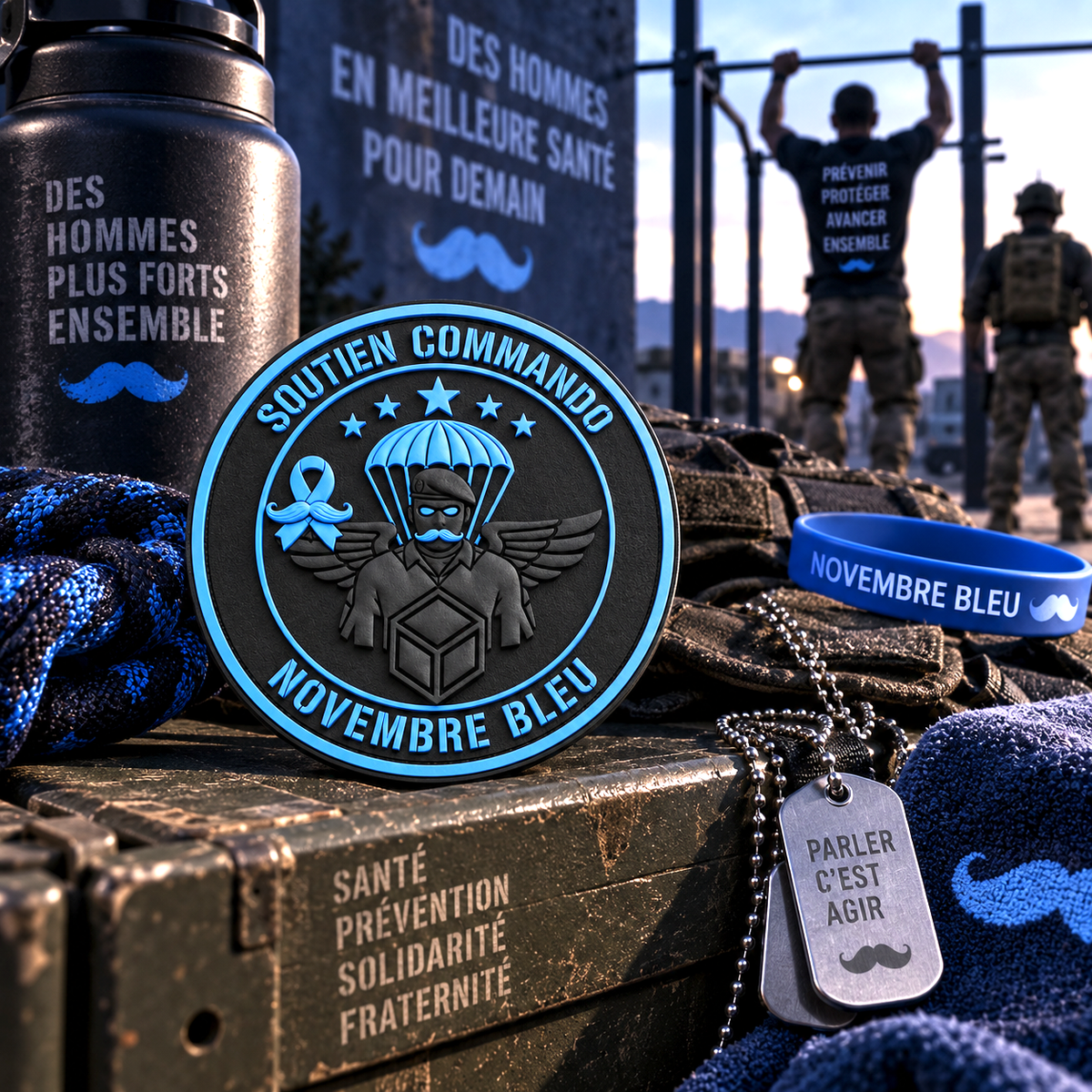 Patch Novembre bleu Soutien Commando